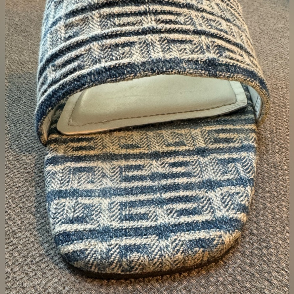 Givenchy G4 Jacquard Slide Sandal in denim blue. Size 12. - Picture 8 of 14